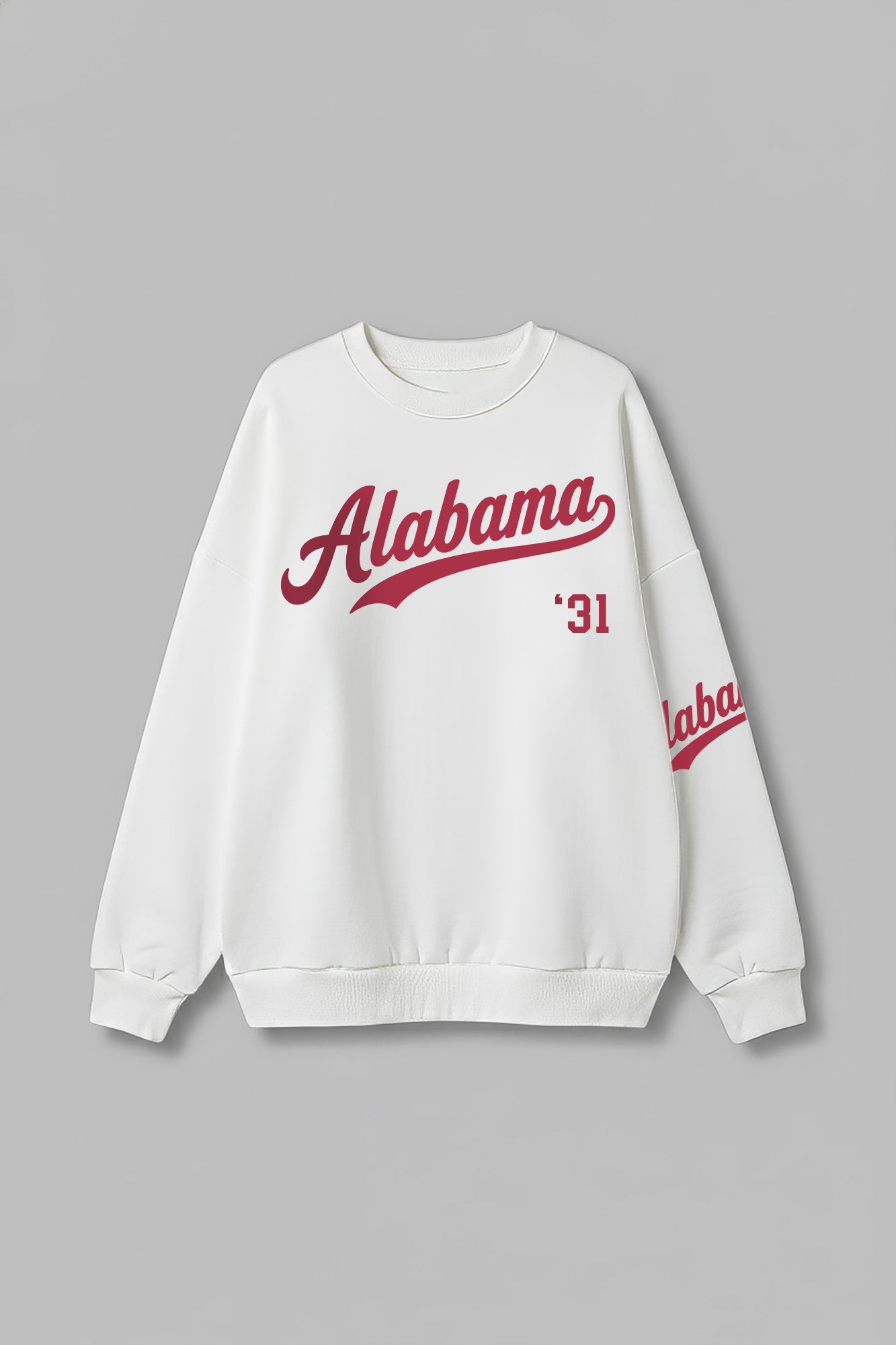 ALABAMA CRIMSON TIDE DAY ONE PREMIUM FLEECE UNISEX CREWNECK PULLOVER