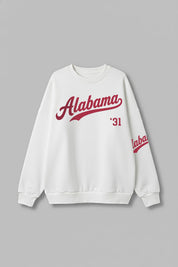 ALABAMA CRIMSON TIDE DAY ONE PREMIUM FLEECE UNISEX CREWNECK PULLOVER