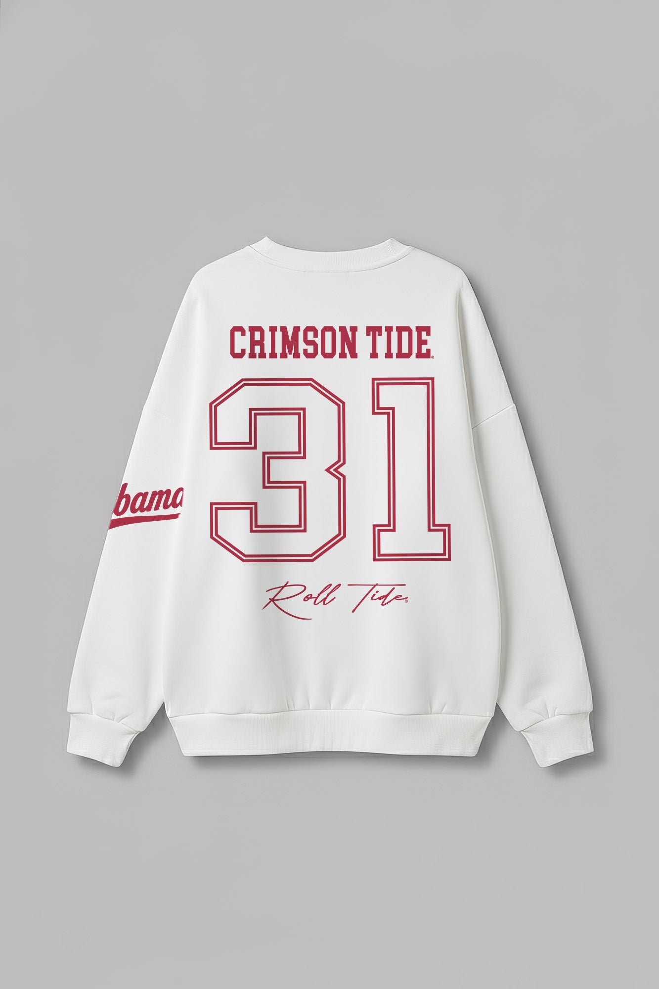 ALABAMA CRIMSON TIDE DAY ONE PREMIUM FLEECE UNISEX CREWNECK PULLOVER
