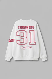 ALABAMA CRIMSON TIDE DAY ONE PREMIUM FLEECE UNISEX CREWNECK PULLOVER