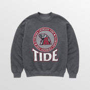 ALABAMA CRIMSON TIDE SATURDAY SEAL PREMIUM FLEECE DROP SHOULDER CREWNECK PULLOVER