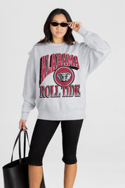 ALABAMA CRIMSON TIDE GAME ON PREMIUM FLEECE DROP SHOULDER CREWNECK PULLOVER