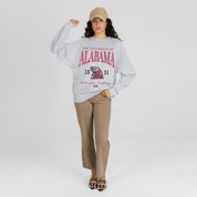 ALABAMA CRIMSON TIDE INSTANT CLASSIC PREMIUM FLEECE DROP SHOULDER CREWNECK PULLOVER