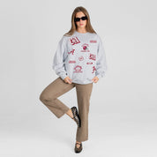 ALABAMA CRIMSON TIDE ALL IN REPEAT PREMIUM FLEECE DROP SHOULDER CREWNECK PULLOVER
