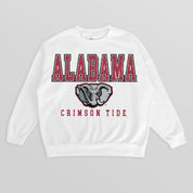 ALABAMA CRIMSON TIDE FREESTYLE PREMIUM FLEECE DROP SHOULDER CREWNECK PULLOVER