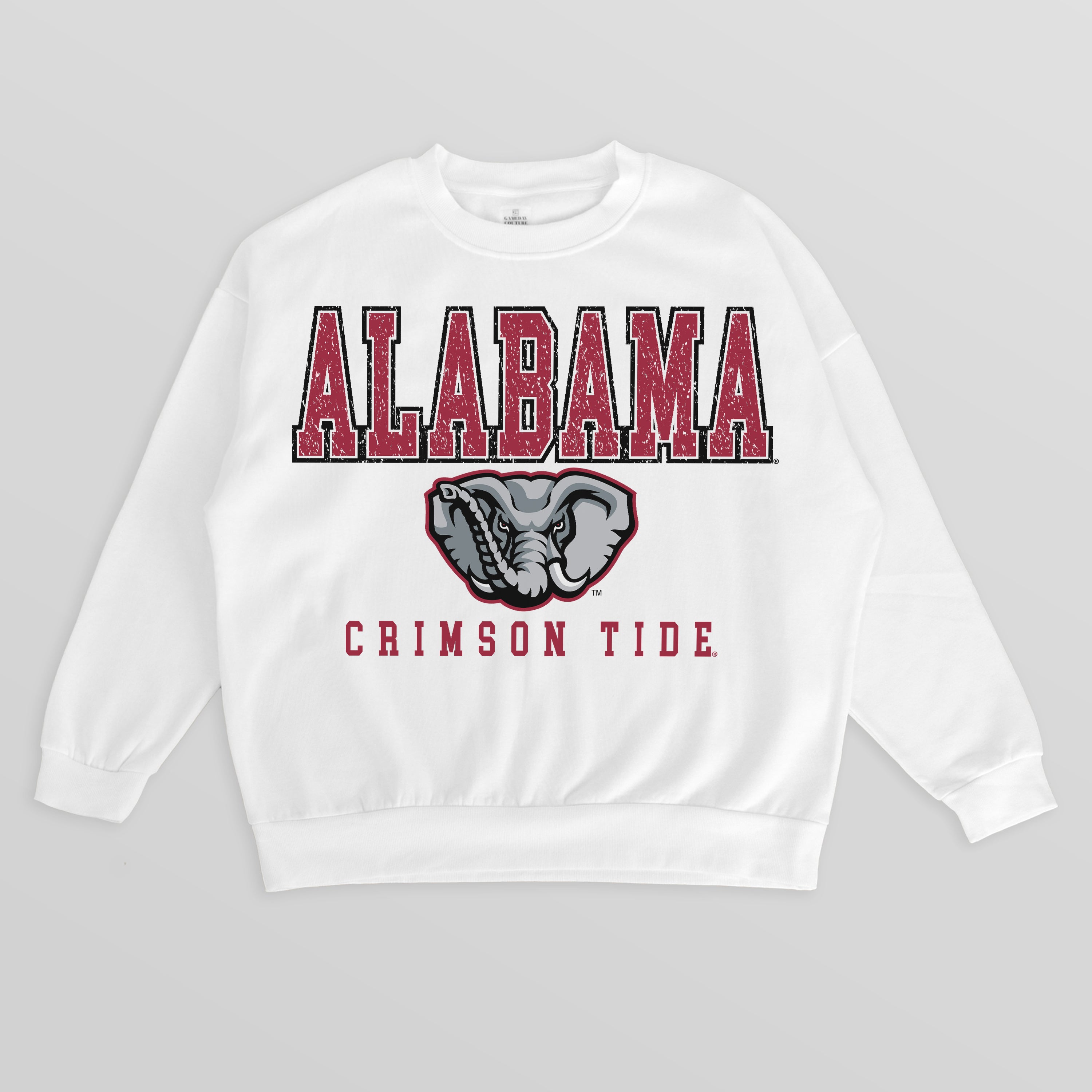 ALABAMA CRIMSON TIDE FREESTYLE PREMIUM FLEECE DROP SHOULDER CREWNECK PULLOVER