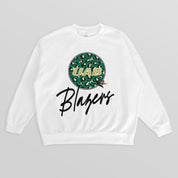 ALABAMA AT BIRMINGHAM BLAZERS WILD BREAKTHROUGH PREMIUM FLEECE CREWNECK PULLOVER
