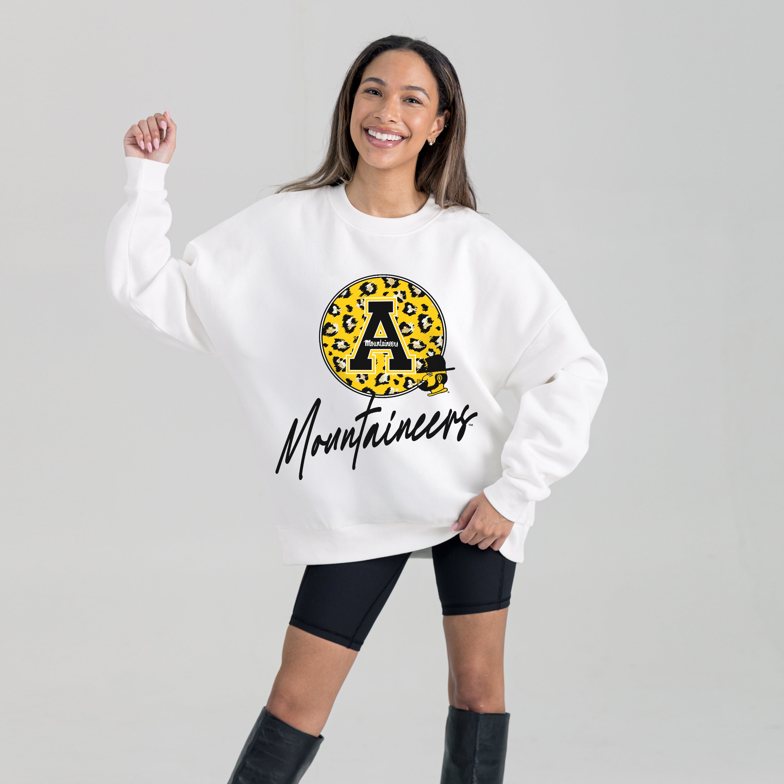 APPALACHIAN STATE MOUNTAINEERS WILD BREAKTHROUGH PREMIUM FLEECE CREWNECK PULLOVER