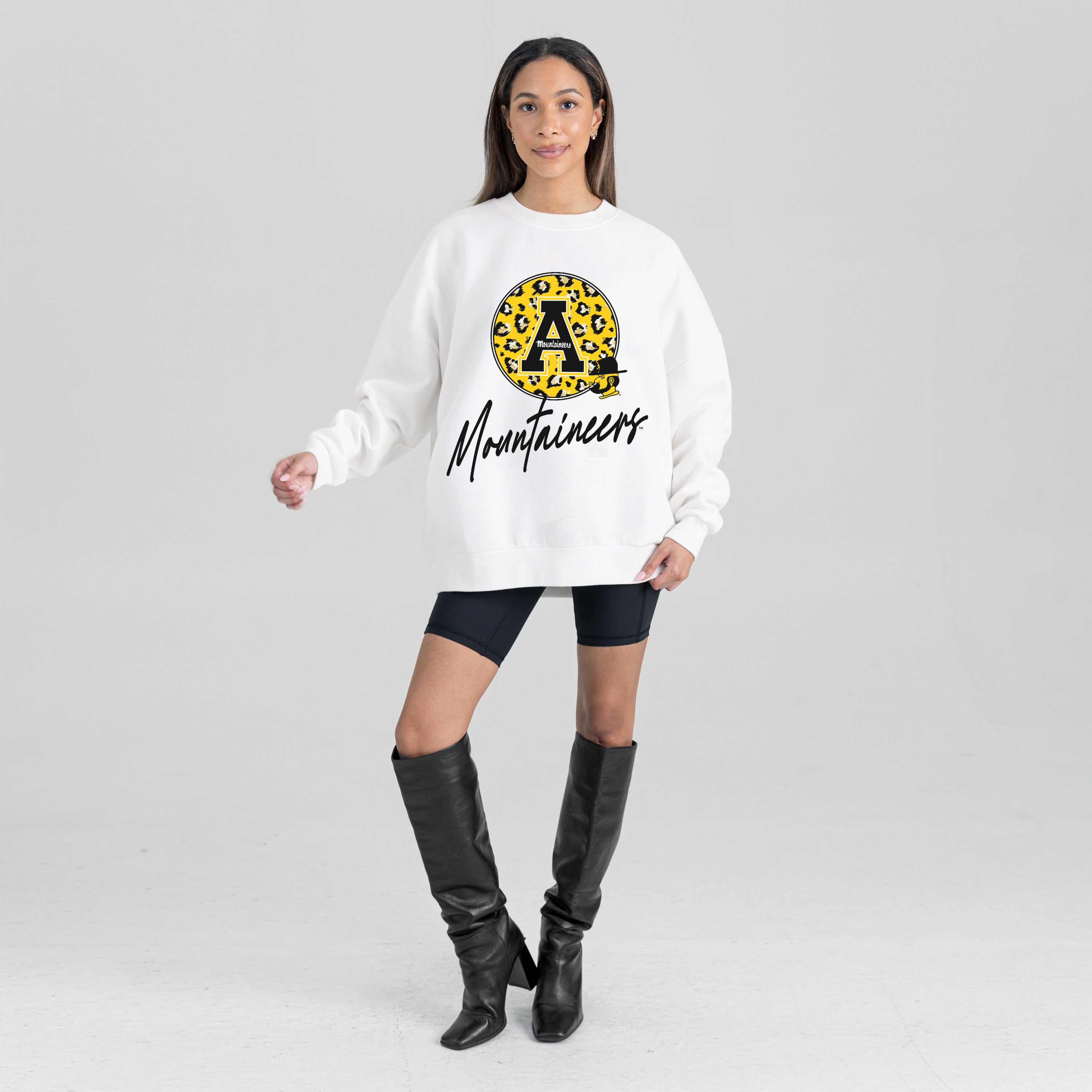 APPALACHIAN STATE MOUNTAINEERS WILD BREAKTHROUGH PREMIUM FLEECE CREWNECK PULLOVER