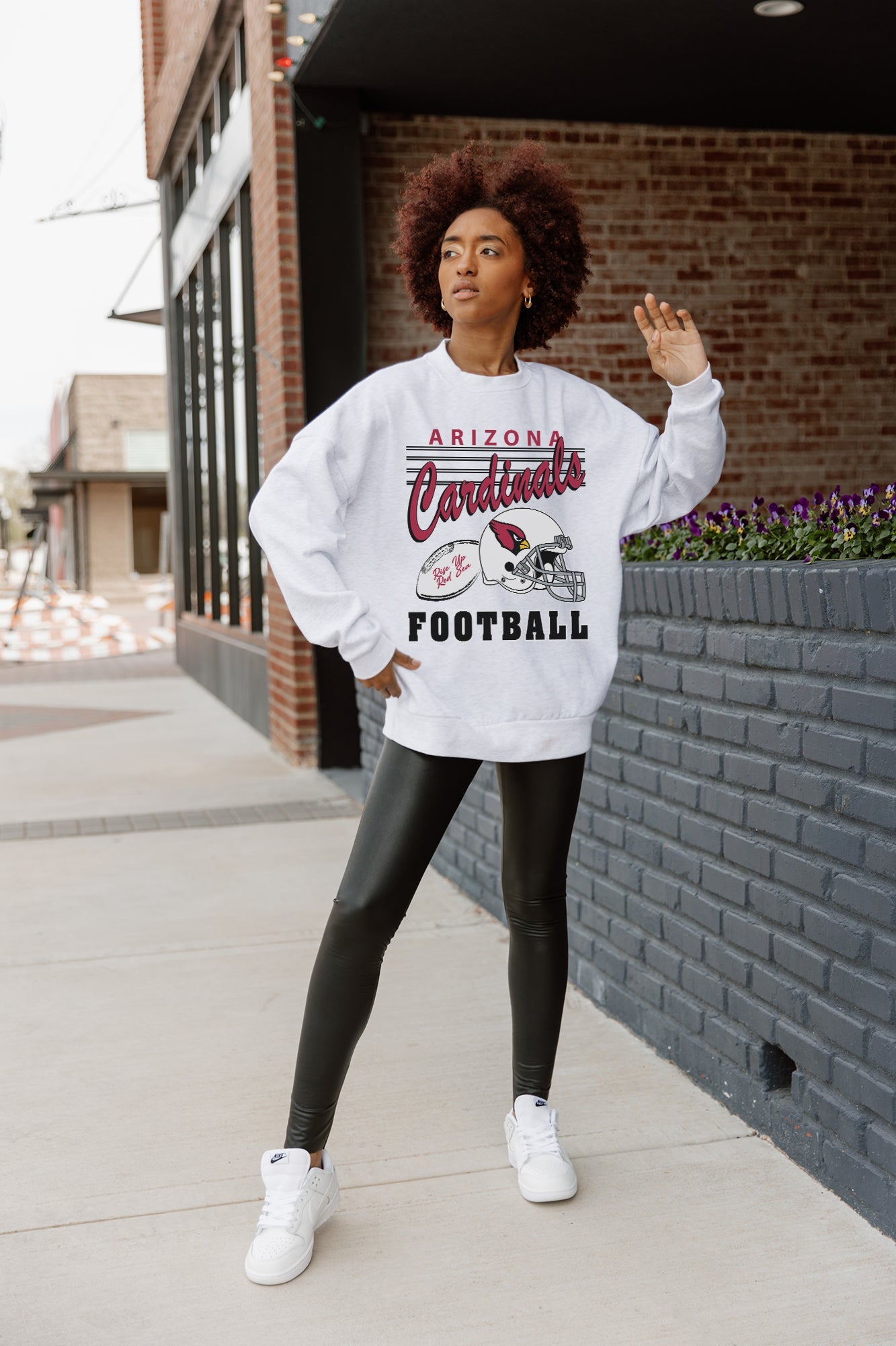 ARIZONA CARDINALS HOME TURF PREMIUM FLEECE CREWNECK PULLOVER