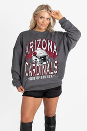 ARIZONA CARDINALS STAY COOL PREMIUM FLEECE CREWNECK PULLOVER BY RANDI MAHOMES