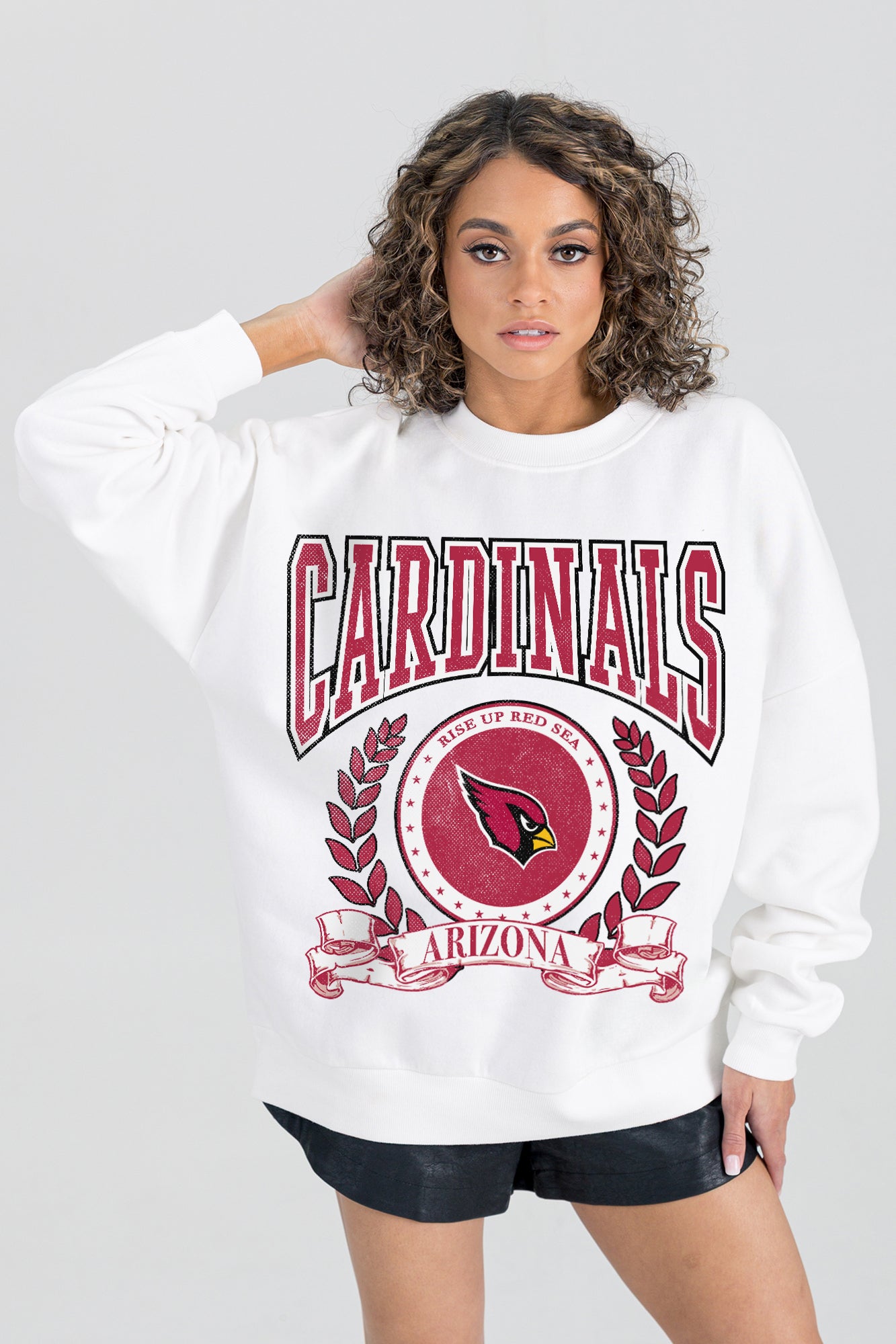 ARIZONA CARDINALS STAY COOL PREMIUM FLEECE CREWNECK PULLOVER
