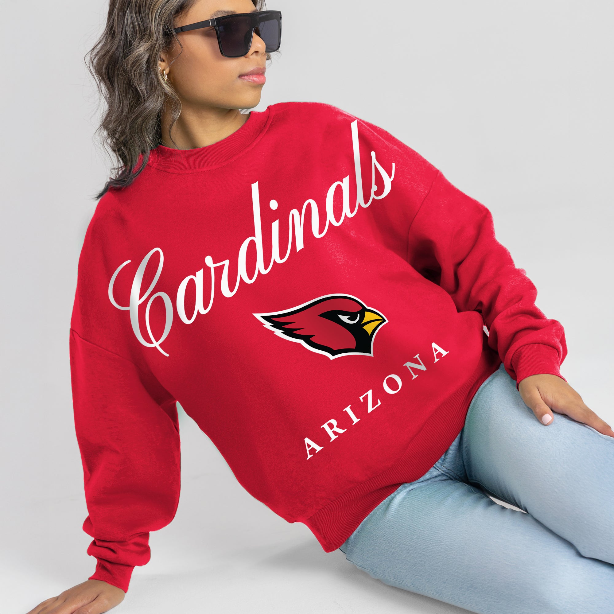 ARIZONA CARDINALS LEGACY CLUB PREMIUM FLEECE CREWNECK PULLOVER