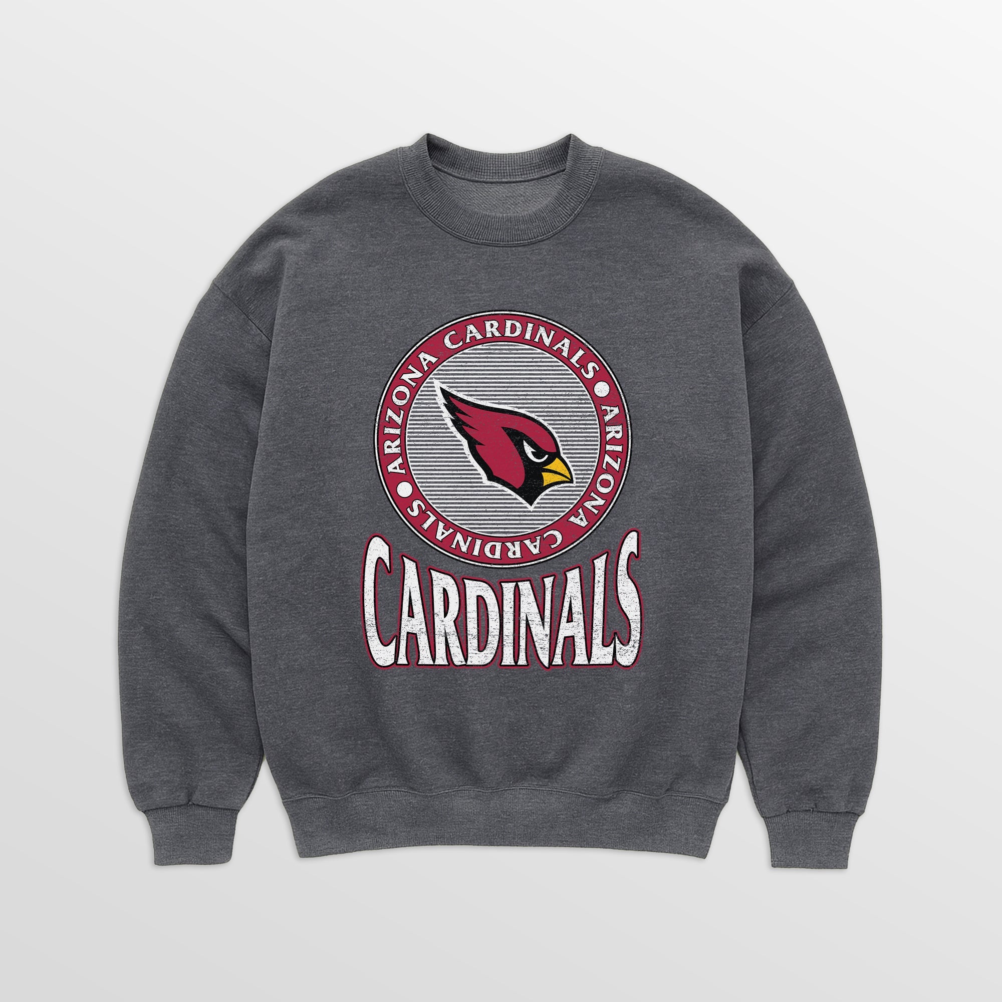 ARIZONA CARDINALS SATURDAY SEAL PREMIUM FLEECE DROP SHOULDER CREWNECK PULLOVER