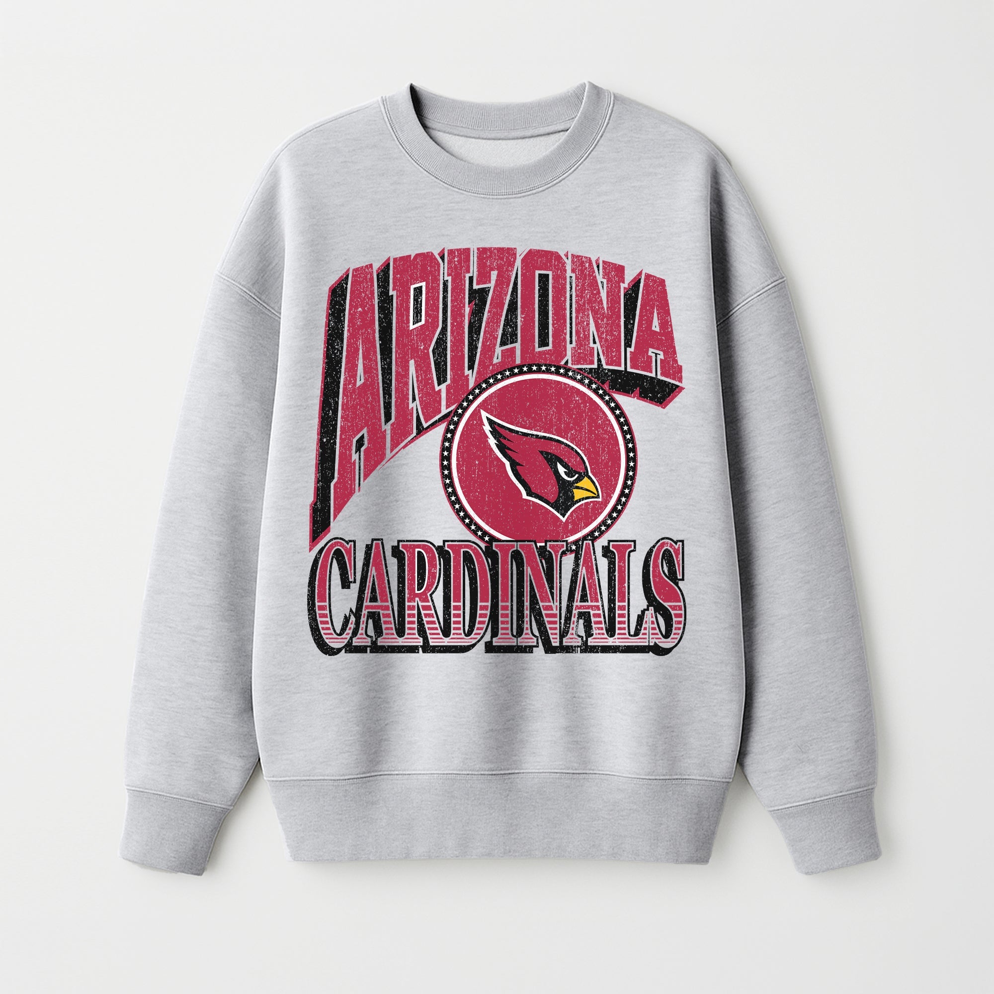 ARIZONA CARDINALS GAME ON PREMIUM FLEECE DROP SHOULDER CREWNECK PULLOVER