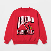 ARIZONA CARDINALS MAIN CHARACTER PREMIUM FLEECE DROP SHOULDER CREWNECK PULLOVER