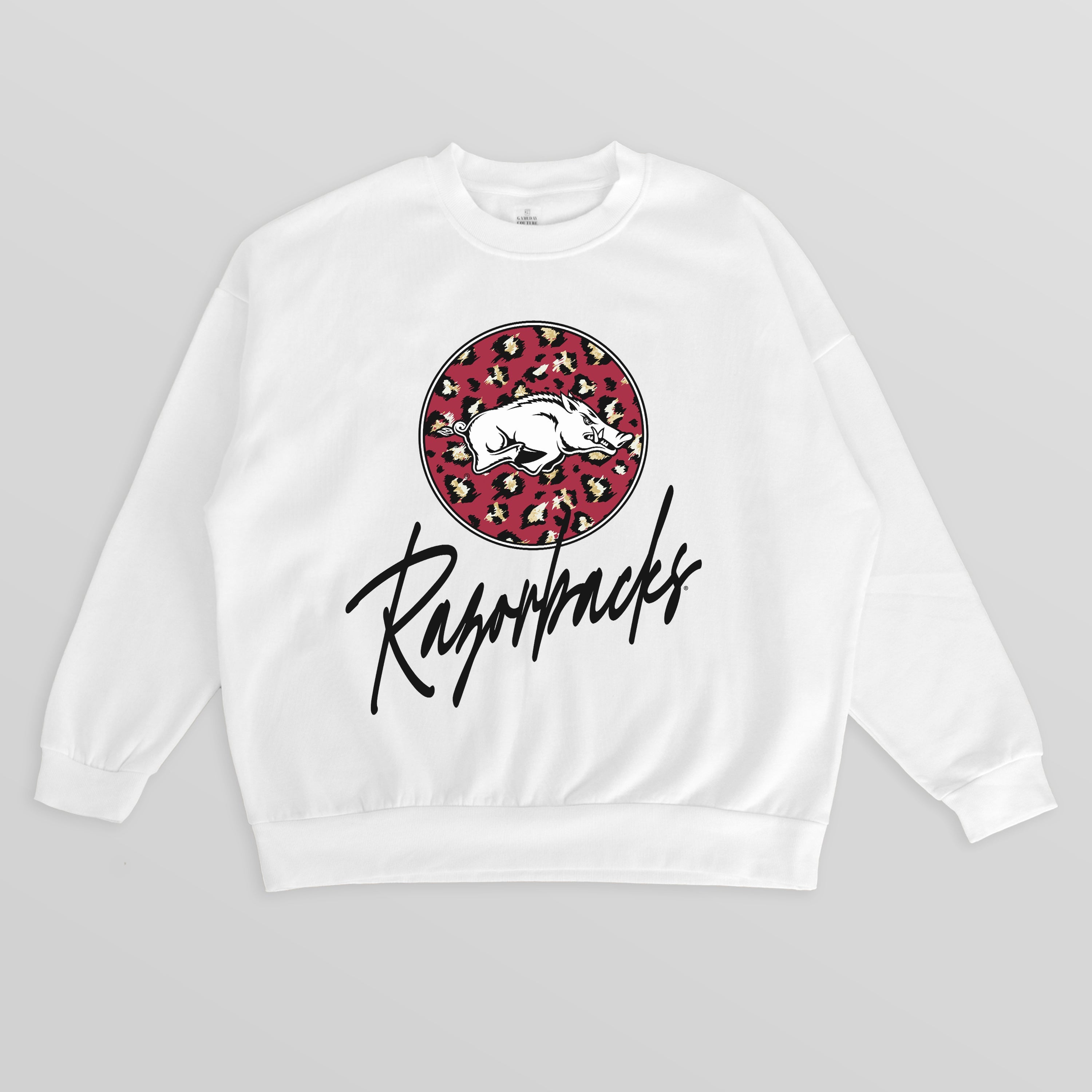 ARKANSAS RAZORBACKS WILD BREAKTHROUGH PREMIUM FLEECE CREWNECK PULLOVER