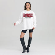 ARKANSAS RAZORBACKS ALUMNI ERA PREMIUM DROP SHOULDER FLEECE CREWNECK PULLOVER