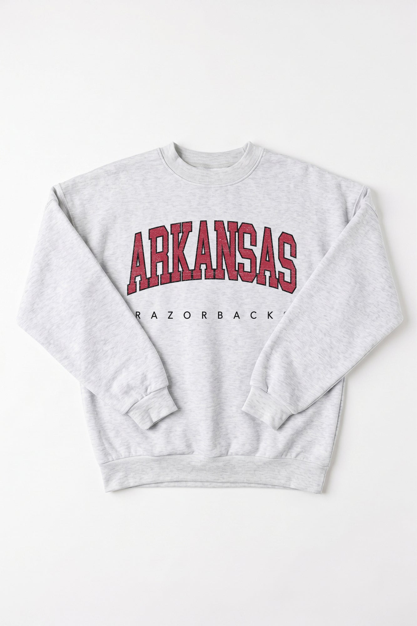 ARKANSAS RAZORBACKS NEXT MOVE PREMIUM FLEECE UNISEX CREWNECK PULLOVER