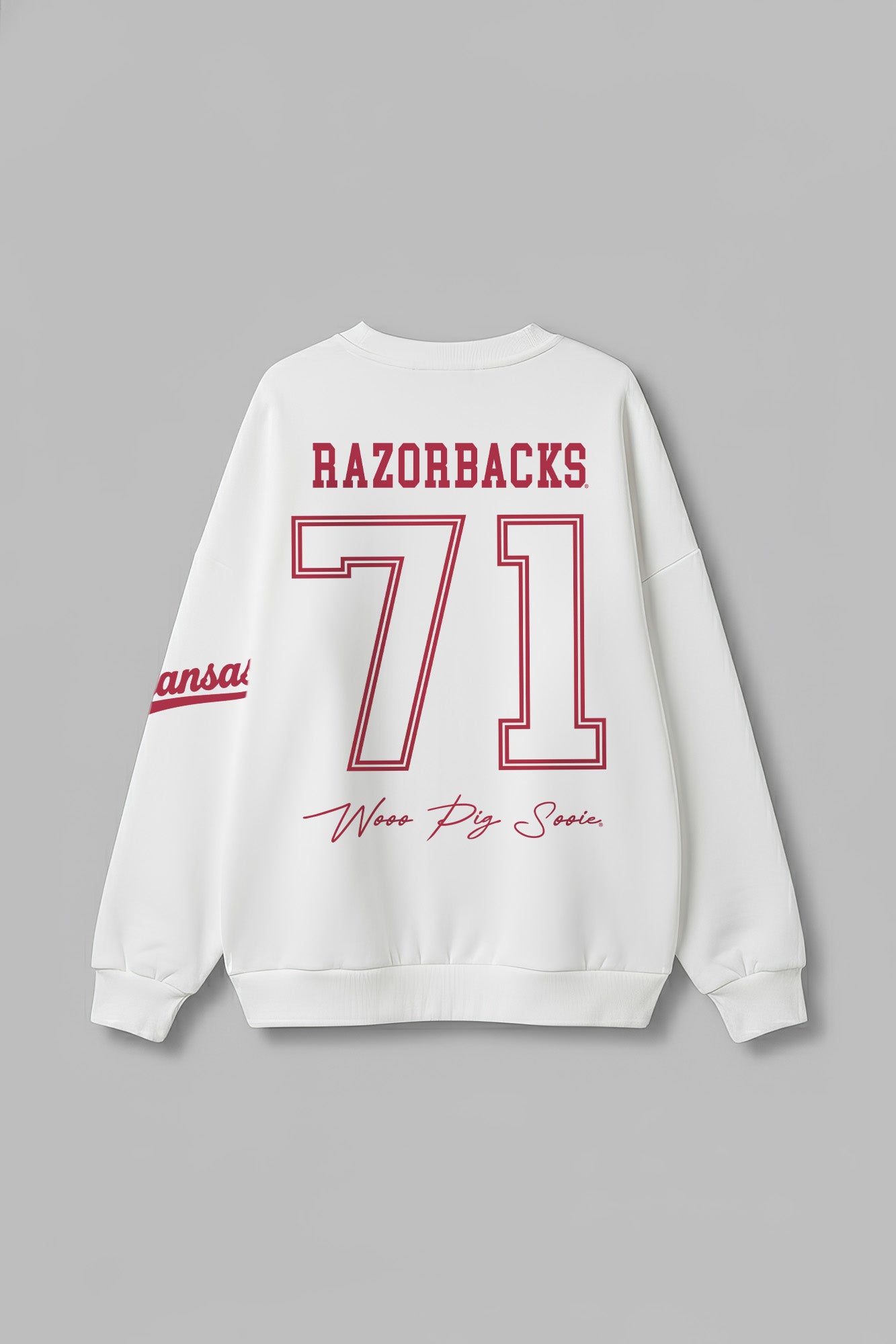 ARKANSAS RAZORBACKS DAY ONE PREMIUM FLEECE UNISEX CREWNECK PULLOVER