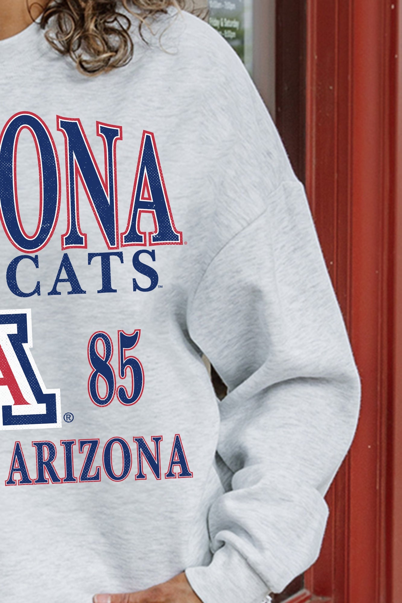 ARIZONA WILDCATS ALLEGIANCE PREMIUM FLEECE DROP SHOULDER CREWNECK PULLOVER