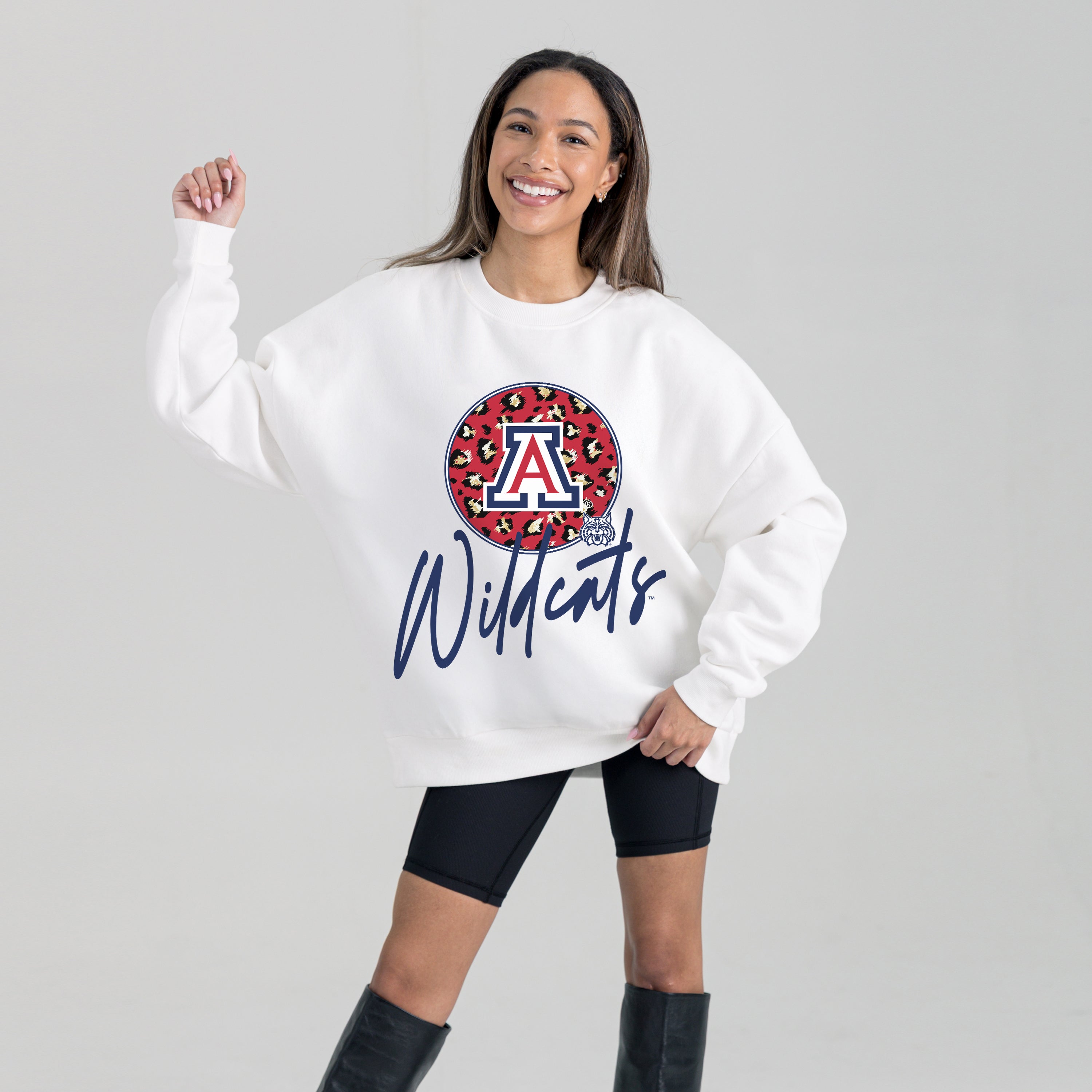 ARIZONA WILDCATS WILD BREAKTHROUGH PREMIUM FLEECE CREWNECK PULLOVER