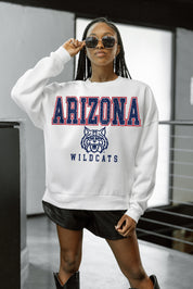 ARIZONA WILDCATS FREESTYLE PREMIUM FLEECE DROP SHOULDER CREWNECK PULLOVER