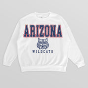 ARIZONA WILDCATS FREESTYLE PREMIUM FLEECE DROP SHOULDER CREWNECK PULLOVER