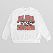 ATLANTA FALCONS FADED FORMATION PREMIUM FLEECE CREWNECK PULLOVER