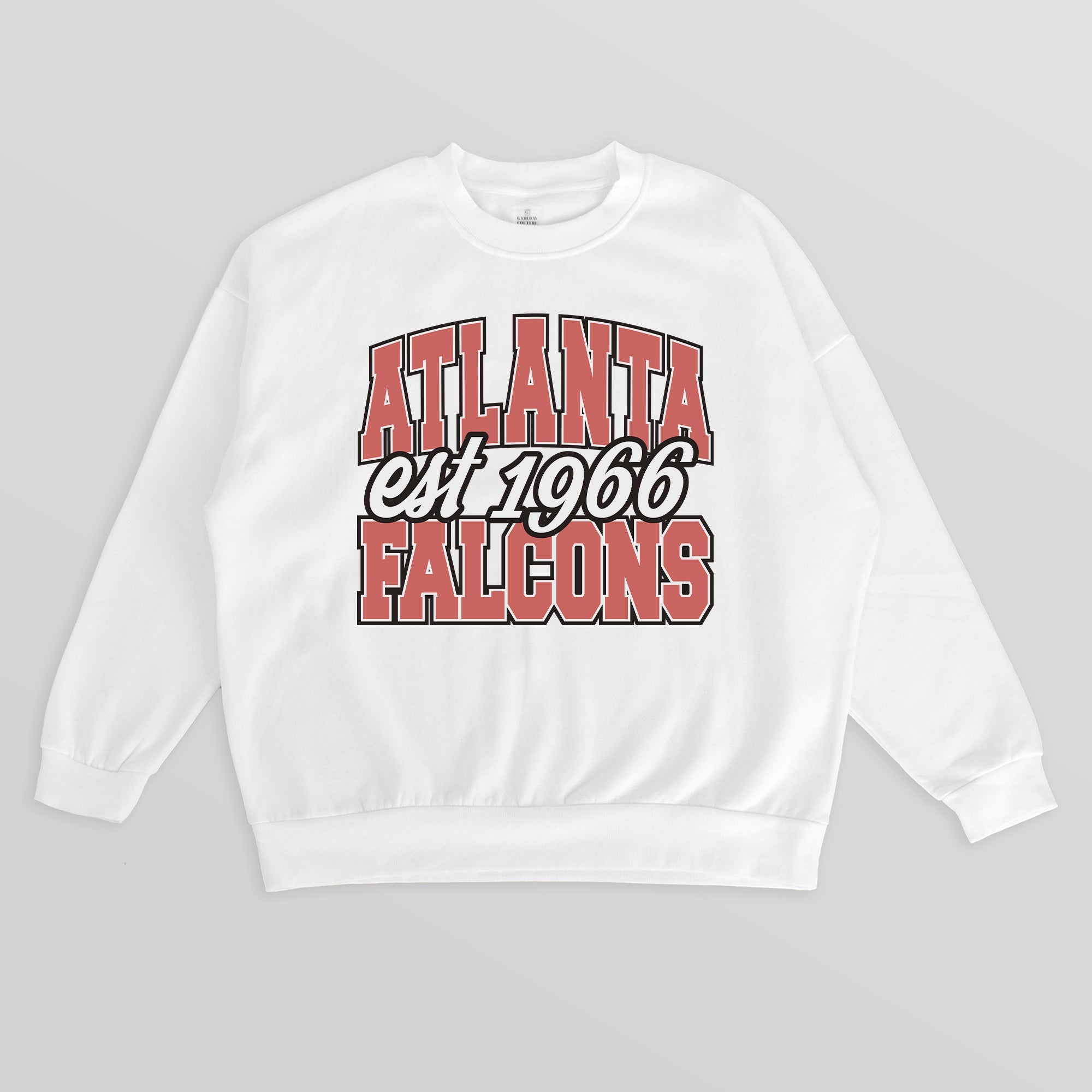 ATLANTA FALCONS FADED FORMATION PREMIUM FLEECE CREWNECK PULLOVER