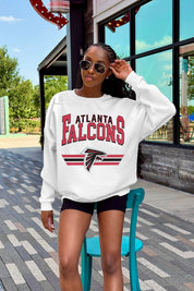 ATLANTA FALCONS SWIFT STRIKE PREMIUM FLEECE CREWNECK PULLOVER
