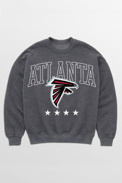 ATLANTA FALCONS RISING STAR PREMIUM FLEECE CREWNECK PULLOVER