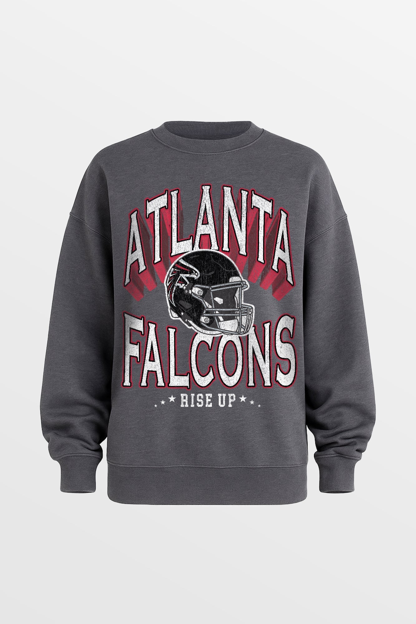 ATLANTA FALCONS STAY COOL PREMIUM FLEECE CREWNECK PULLOVER BY RANDI MAHOMES