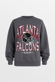 ATLANTA FALCONS STAY COOL PREMIUM FLEECE CREWNECK PULLOVER BY RANDI MAHOMES