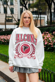 ATLANTA FALCONS STAY COOL PREMIUM FLEECE CREWNECK PULLOVER