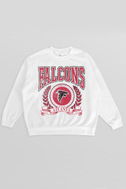 ATLANTA FALCONS STAY COOL PREMIUM FLEECE CREWNECK PULLOVER