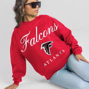 ATLANTA FALCONS LEGACY CLUB PREMIUM FLEECE CREWNECK PULLOVER