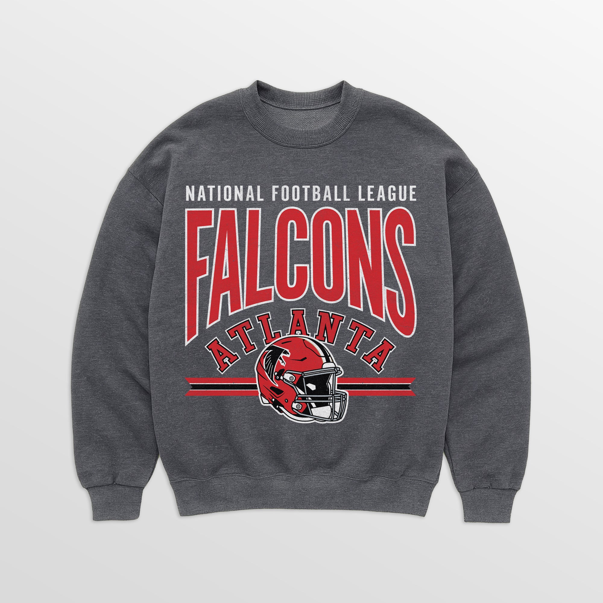 ATLANTA FALCONS KICKOFF CLASSIC PREMIUM FLEECE DROP SHOULDER CREWNECK PULLOVER