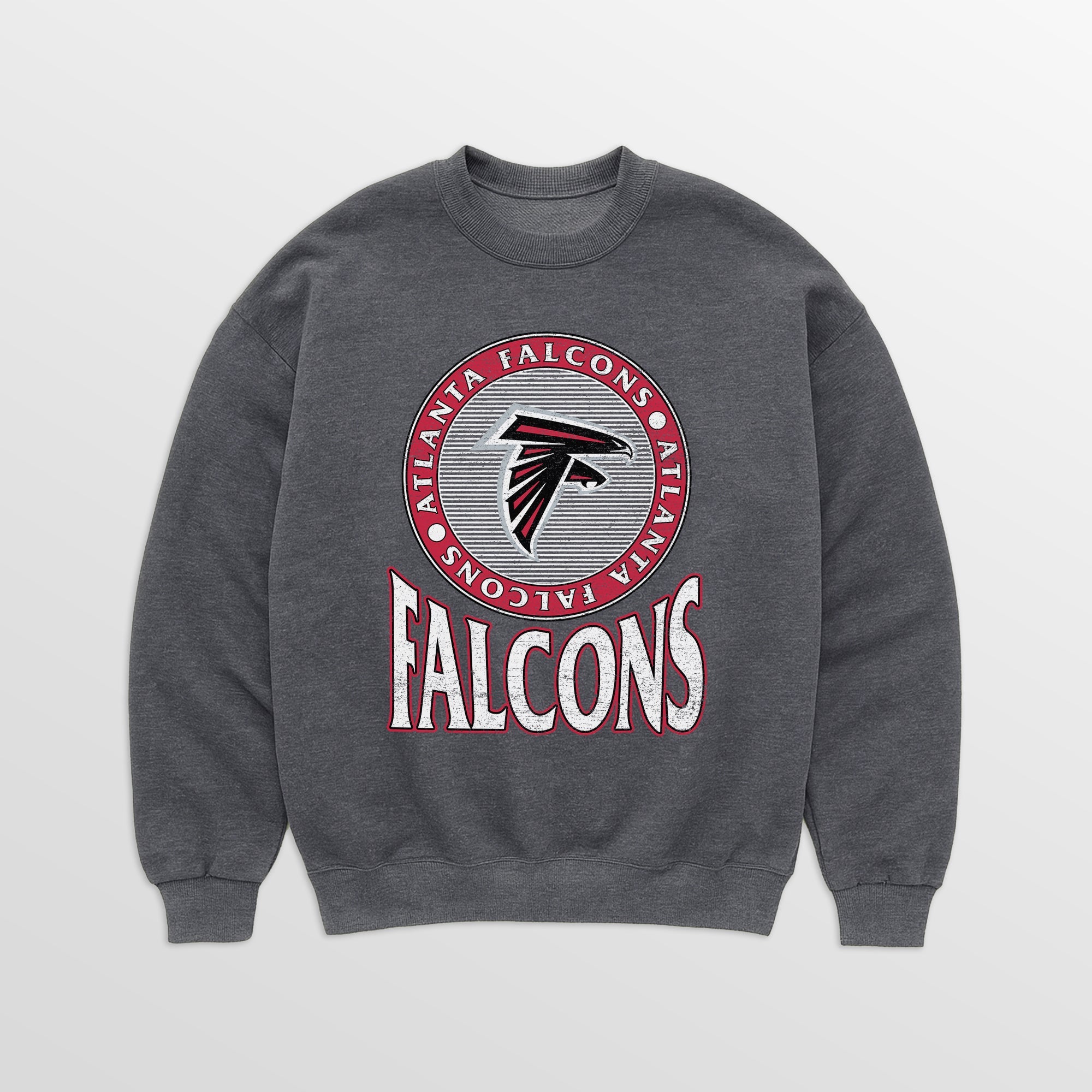 ATLANTA FALCONS SATURDAY SEAL PREMIUM FLEECE DROP SHOULDER CREWNECK PULLOVER