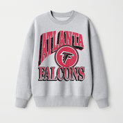 ATLANTA FALCONS GAME ON PREMIUM FLEECE DROP SHOULDER CREWNECK PULLOVER