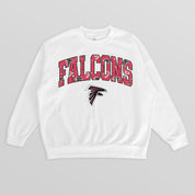 ATLANTA FALCONS SWEET PLAY PREMIUM FLEECE DROP SHOULDER CREWNECK PULLOVER