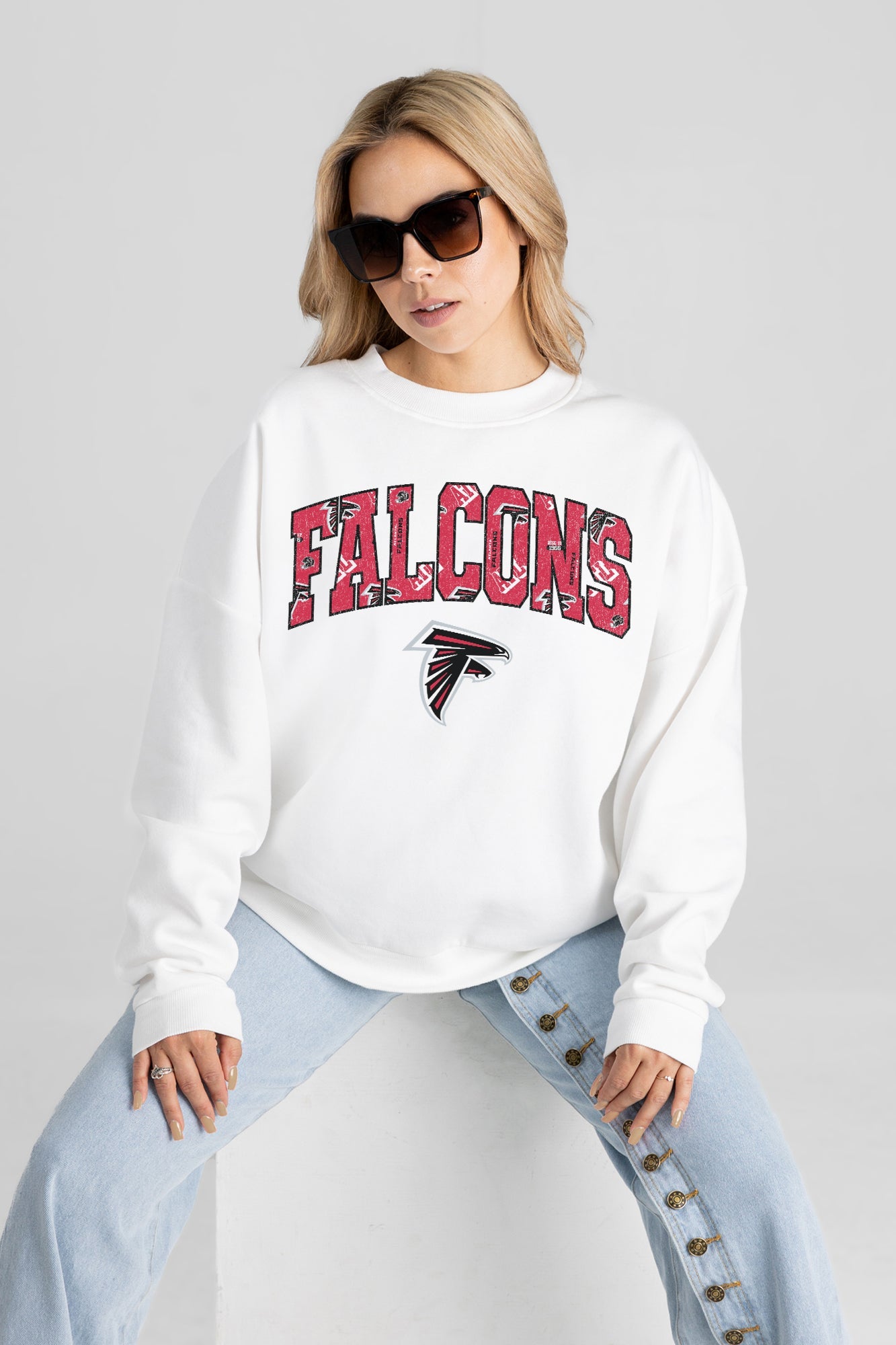 Women's Atlanta Falcons Sweet Play Premium Fleece Pullover