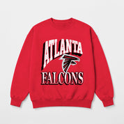 ATLANTA FALCONS MAIN CHARACTER PREMIUM FLEECE DROP SHOULDER CREWNECK PULLOVER