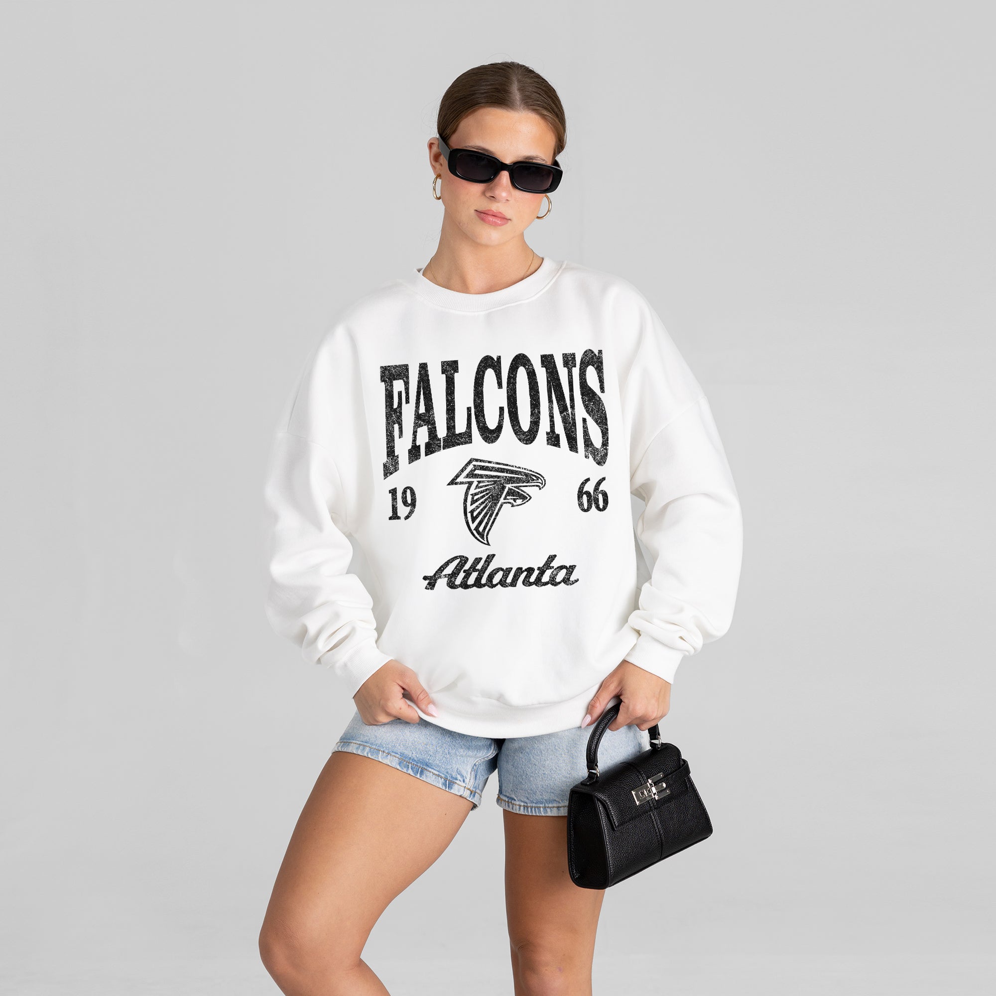 ATLANTA FALCONS PEAK SEASON PREMIUM FLEECE CREWNECK PULLOVER
