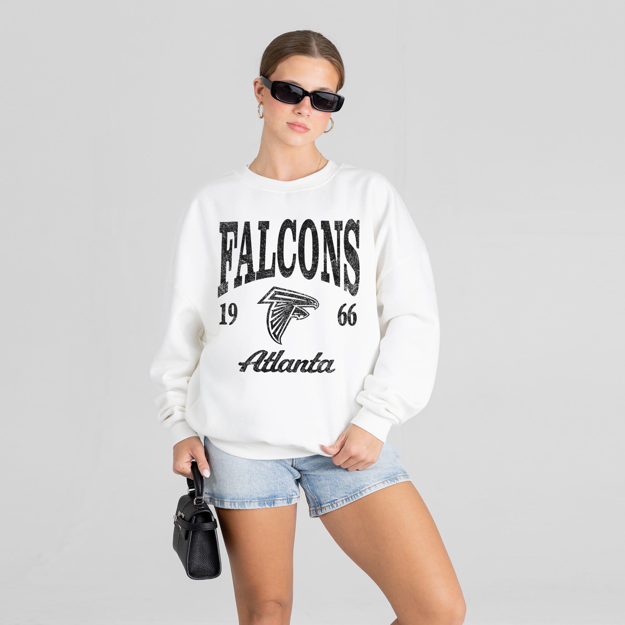 ATLANTA FALCONS PEAK SEASON PREMIUM FLEECE CREWNECK PULLOVER