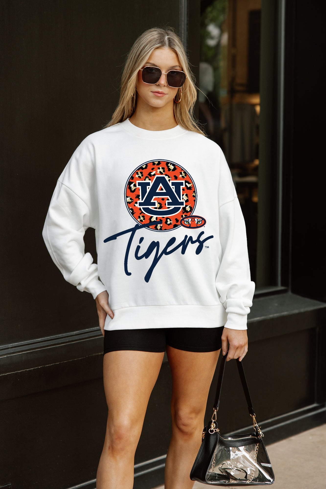 AUBURN TIGERS WILD BREAKTHROUGH PREMIUM FLEECE CREWNECK PULLOVER