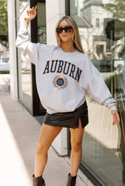 AUBURN TIGERS TRADITION REFINED PREMIUM FLEECE CREWNECK PULLOVER