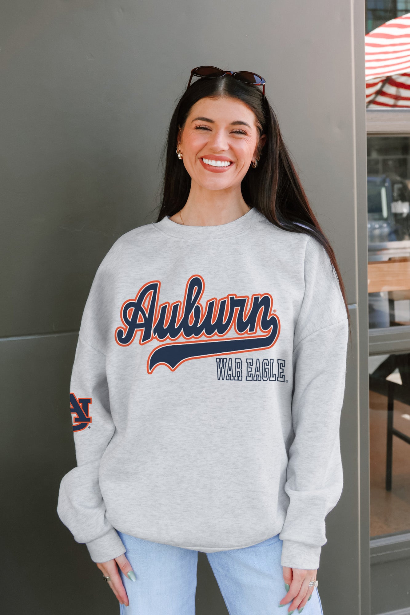 AUBURN TIGERS CLASSIC WIN PREMIUM FLEECE CREWNECK PULLOVER