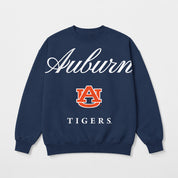 AUBURN TIGERS LEGACY CLUB PREMIUM FLEECE DROP SHOULDER CREWNECK PULLOVER