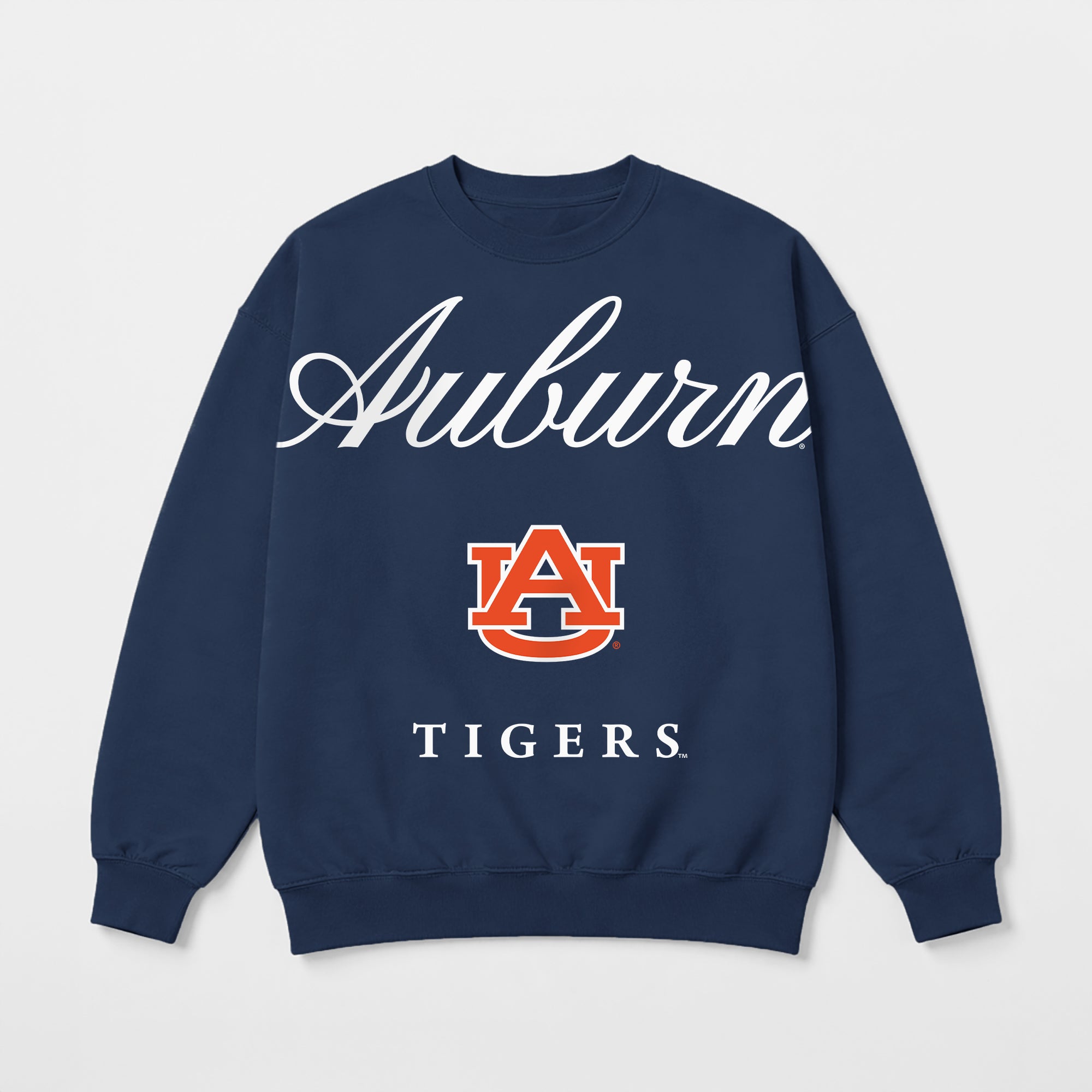 AUBURN TIGERS LEGACY CLUB PREMIUM FLEECE DROP SHOULDER CREWNECK PULLOVER